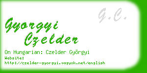 gyorgyi czelder business card